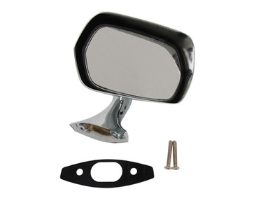  1970-74 AMC RH Painted Rearview Mirror w Chrome Base