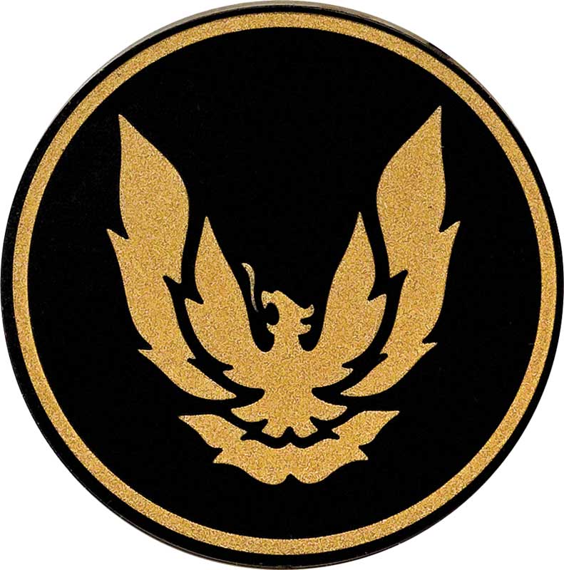 1982-92 GTA Wheel Cap Emblem Gold/Black 2-1/8" diameter 