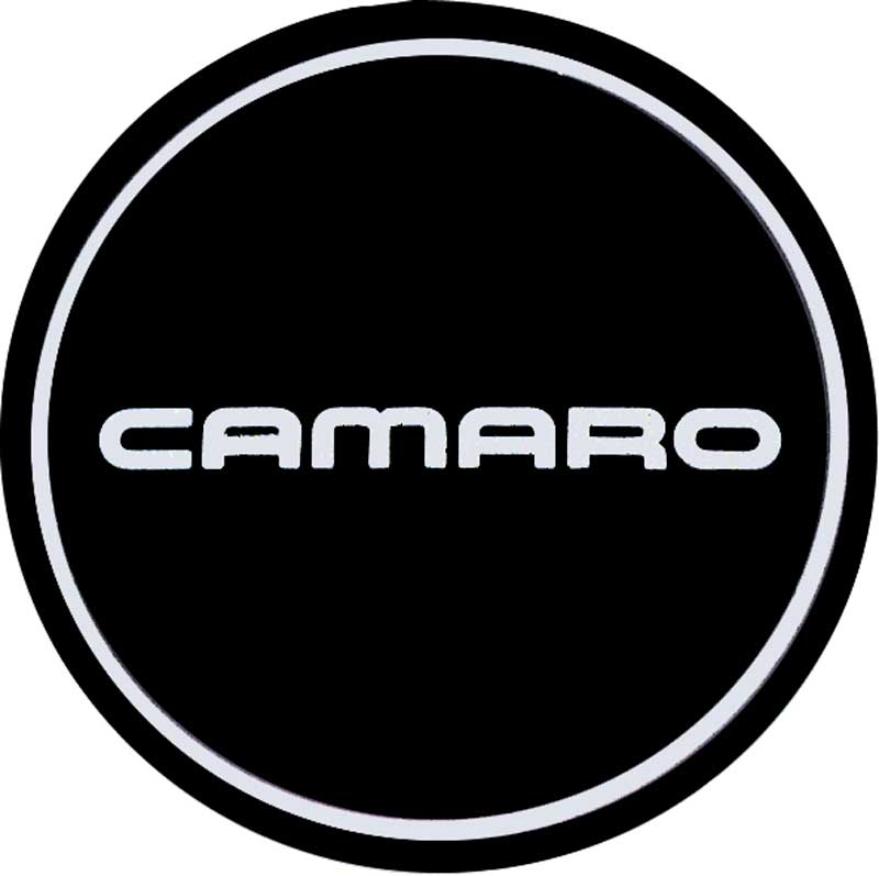 1990 Camaro N90 Aluminum Wheel Center Cap Insert Camaro Logo Silver/Black 