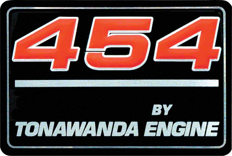 1991-96 "454 By Tonawanda Engine"Valve Cover Decal 