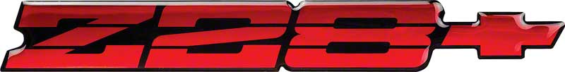 1991-92 Camaro Z28 Red Rear Panel Emblem with Red Bow Tie 