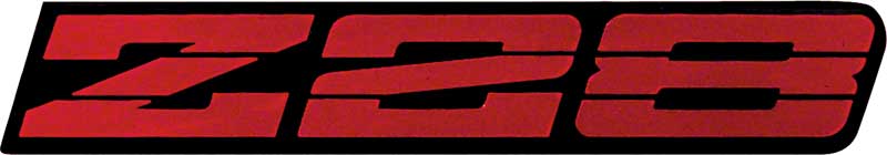 1991-92 Camaro Z28 Bright Red Rocker Panel Emblem 