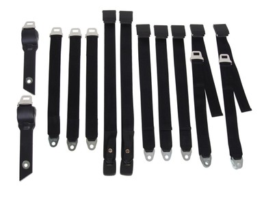 3850-69BUK 1968-69 A-body Bucket Seat Belt Set