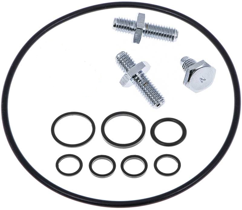 1962-77 GM & Mopar - Saginaw Power Steering Reservoir Installation Set - Chrome Finish 