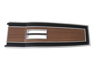 1969-70 B-body Diecast Woodgrain Console Top Plate