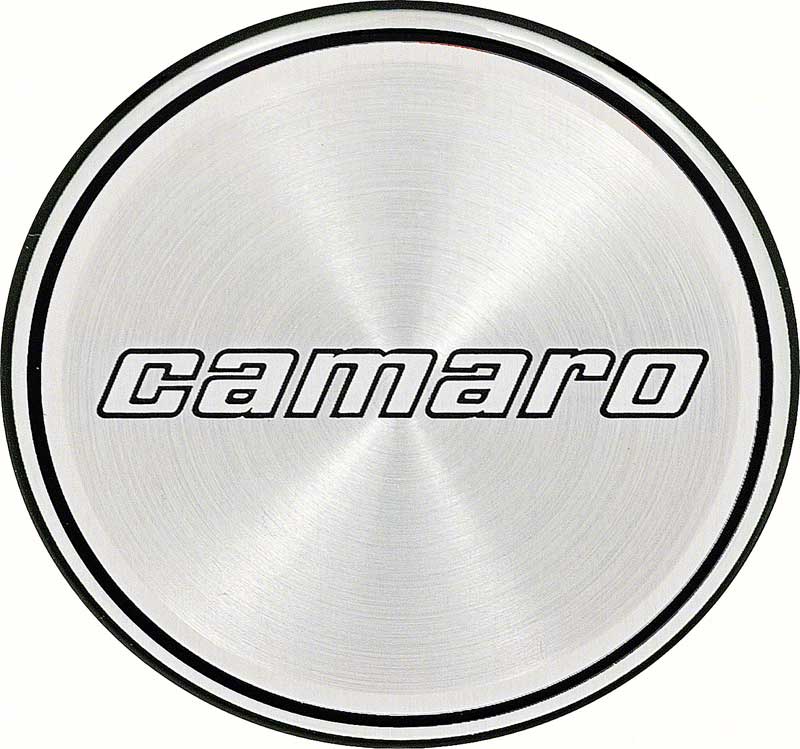 1980 Camaro Hub Cap Insert 2 Black Lines - 2Nd Design 