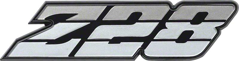 1980-81 Camaro Silver "Z28" Grill Emblem 