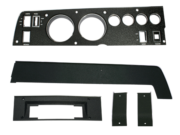 Mopar 1970 B-body Rallye Dash Bezel Kit (8 Track - no AC)