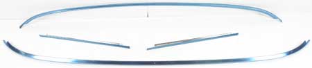 1962-67 Chevy II / Nova 2-Door Hardtop Windshield Moldings 