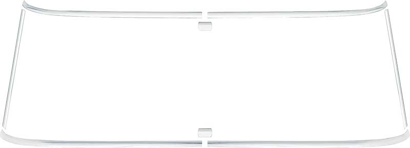 1962-65 Chevy II /Nova 2-Door Hardtop Rear Window Moldings 