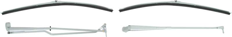 1970-81 Camaro / Firebird Black Recessed Wiper Arm and Blade Set 