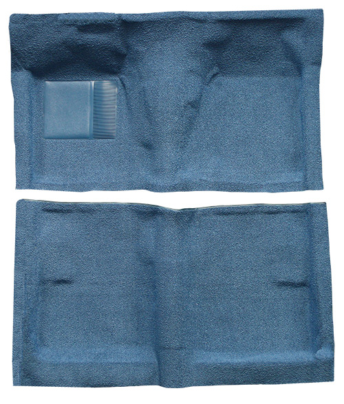 1962-1965 Ford Fairlane 2DR Hardtop/Sedan Auto Full Molded Loop Carpet Flooring 01 Black