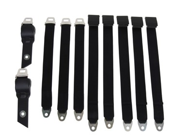 1968-1969 B-body Convertible Bucket Seat Belt Set