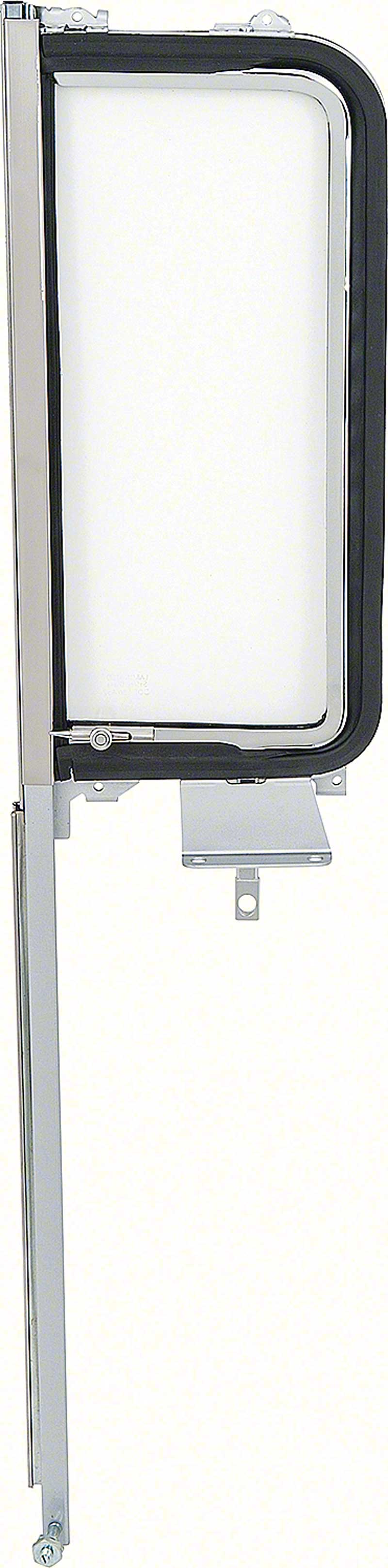 1955-57 Convertible Vent Window Frame Assembly-Smoked Grey - LH 