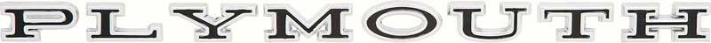 1966-71 "Plymouth" Hood / Trunk Letters 