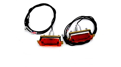 1968-1969 Dodge Charger Hood Turn Signal Lens Indicator Assemblies