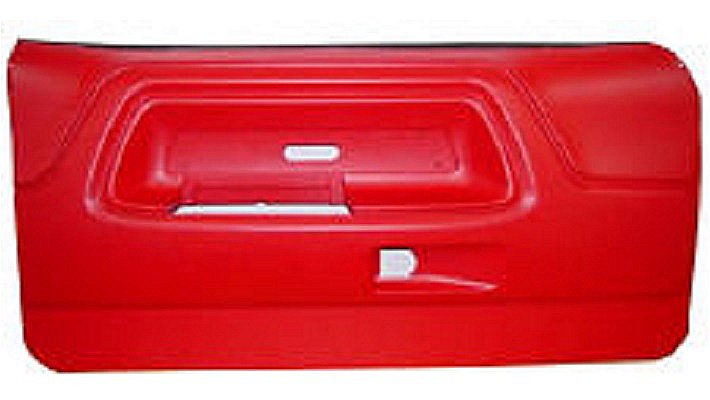 1970-1974 Challenger Red Front Door Panels Pair