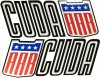 1970 Plymouth Cuda' AAR Quarter Panel Decals