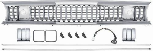 1971-1972 Duster 340 Sharktooth Grill/Bezels 