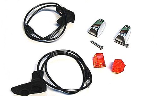 1973-1974 A, B, E-Body Hood Turn Signal Lens Indicator Assemblies