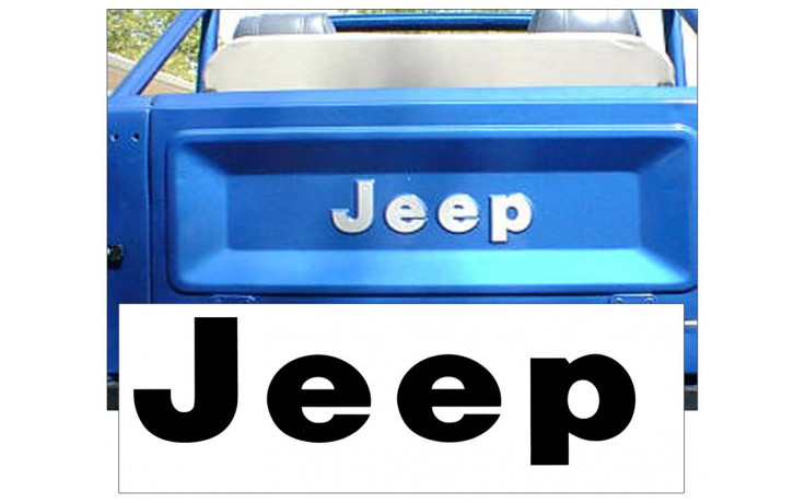 1975-86 Jeep CJ Tailgate Decal Letter Set