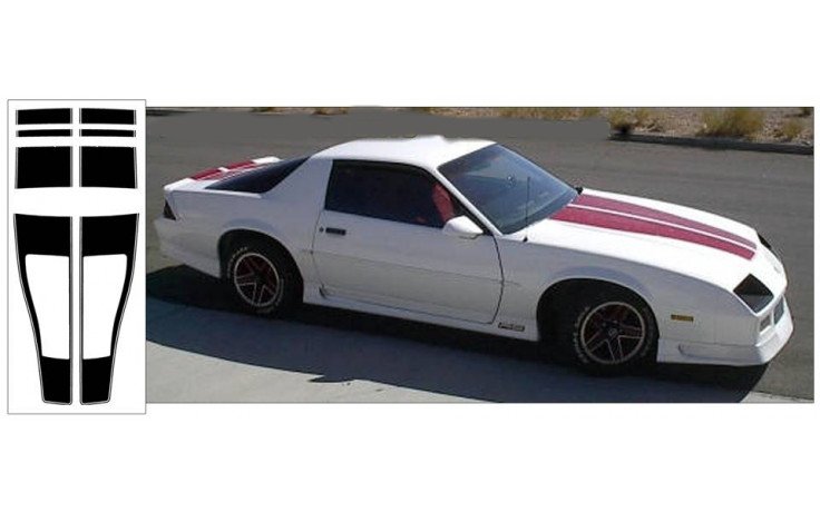 1991-92 Camaro 25TH Anniversary Stripe - HATCHBACK - Inserts - LS