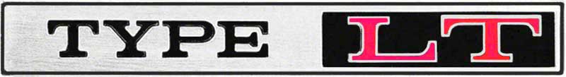 1977 Type LT Rear Panel Emblem - 2 Pin Design 