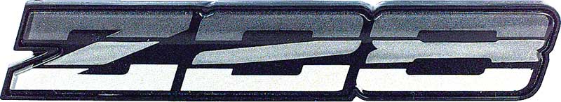 1983-84 Camaro Z28 Charcoal Rocker Panel Emblem 