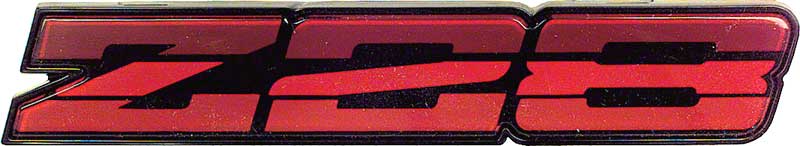 1985-87 Camaro Z28 Dark Red Rocker Emblem 