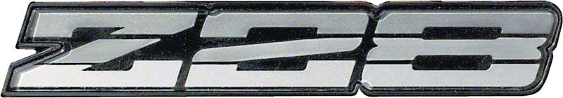 1985-87 Camaro Z28 Silver Rocker Emblem 