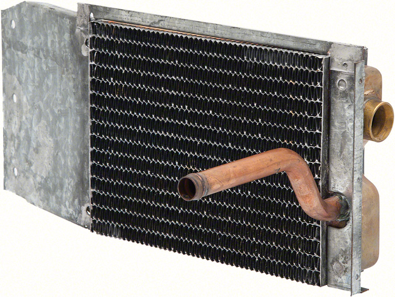 1962-65 Mopar B-Body W/O AC - Heater Core (8-3/4" X 6-3/8" X 2-1/2") - 5/8" Inlet w/ 1" Outlet 