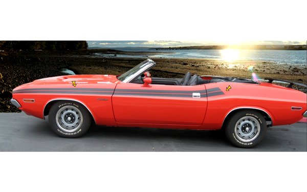 1971 Dodge Challenger Upper Body Side Stripes Kit