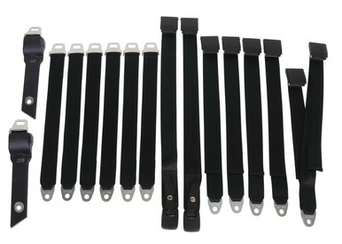 3850-69BEN 1968-69 A-body Bench Seat Belt Set