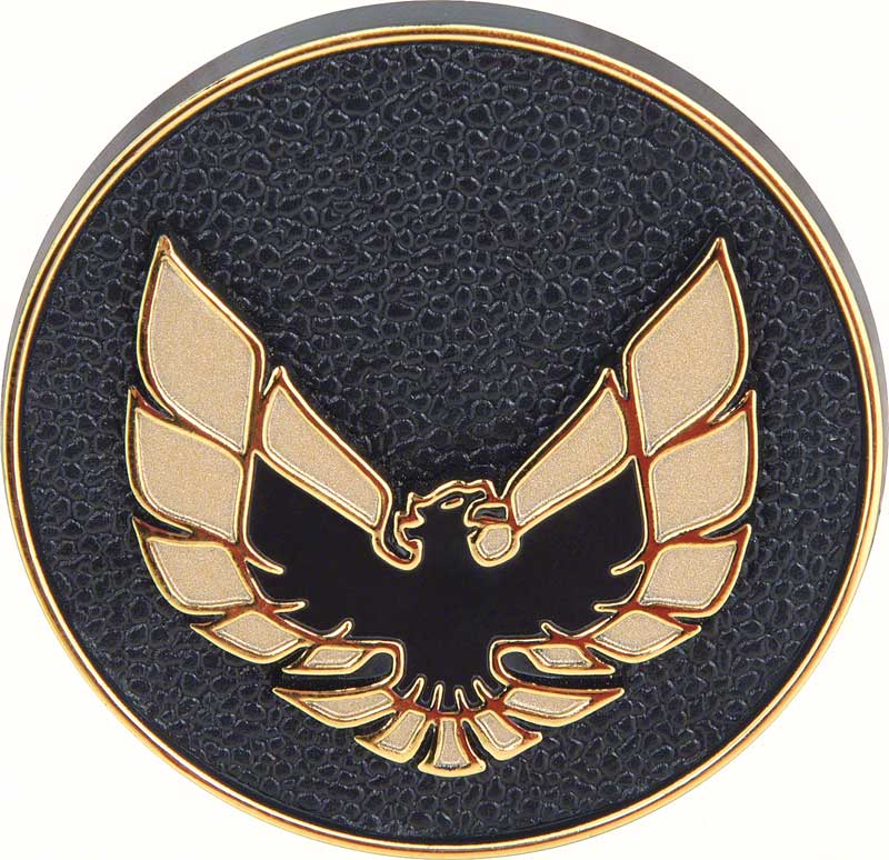1976-81 Firebird Window Handle Emblem Black/Gold 