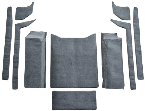 1976-1986 Jeep CJ7 Cargo Area Cutpile Carpet Flooring 801 Black