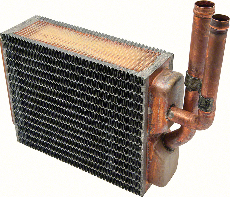 1962-67 Chevy ii/Nova 6-Cyl & SB V8 Engines - Copper/Brass Heater Core (7-3/4" X 6-3/8" X 2-1/2") 