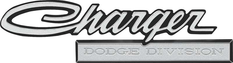 1971 "Charger Dodge Division" Trunk Lid Emblem 