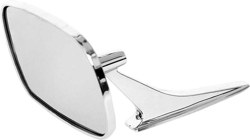 1968-72 Left Hand (Driver Side) Outer Door Mirror with Rib Design 