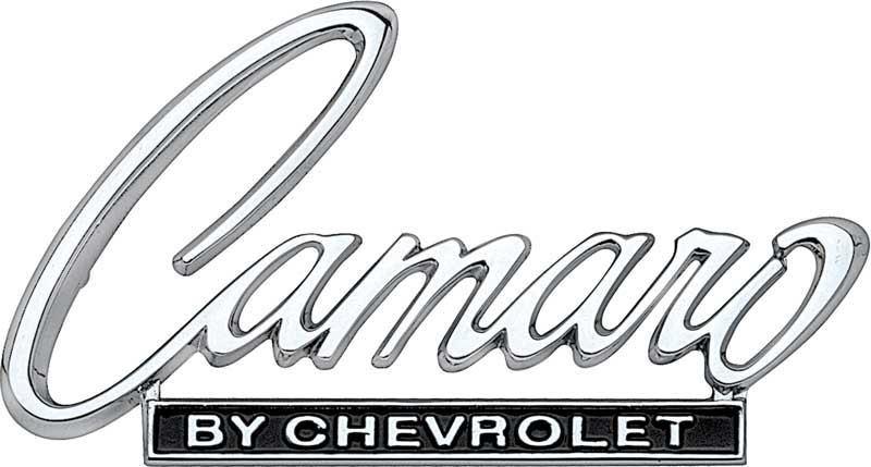 1968-69 "Camaro By Chevrolet" Header / Rear Deck Emblem 