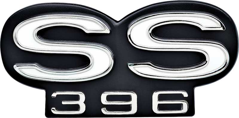 1967-68 CAMARO "SS 396" GRILL EMBLEM 