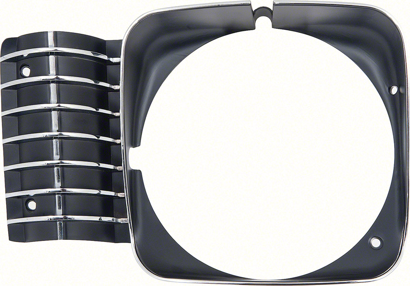 1969-72 RH Nova Headlight Bezel - OER Premier - GM Tooling 