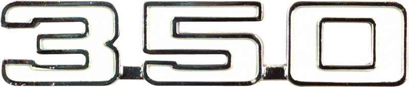 1970-74 Nova "350" Front Fender Emblem 