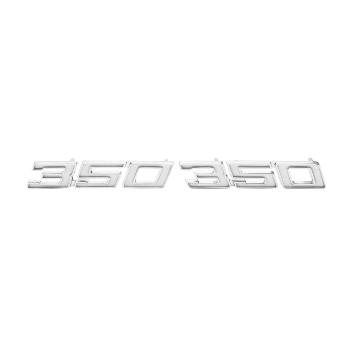 1969-1970 Full-Size Chevrolet Front Fender Emblem, “350”, Sold as a Pair