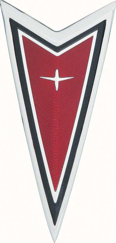 1977-81 Firebird Red Front End Crest Emblem 