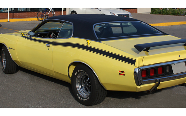 1971 Dodge Charger Super Bee Side and Cowl Stripes Kit