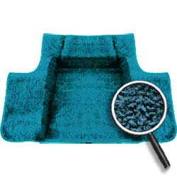 1962-67 Chevy II / Nova Superior oer&Reg; Medium Blue Molded Loop TrunkCarpet 