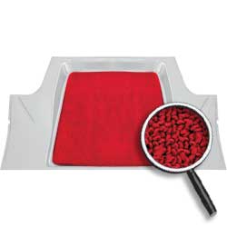 1968-72 Nova Superior Red Trunk Well Carpet 