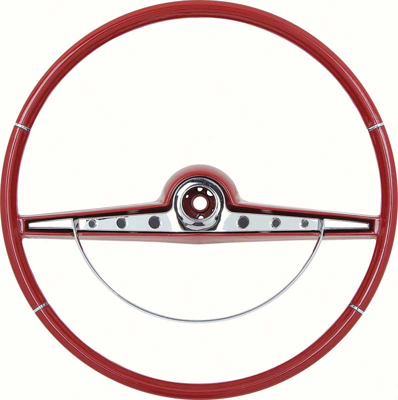 1963 Impala / SS Red Steering Wheel With Horn Ring 