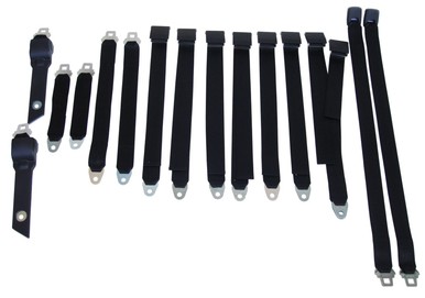 3850-70BEN 1970-71 A-body Bench Seat Belt Set