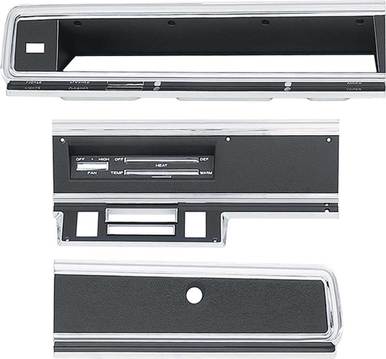  1967-69 Dodge Dart Dash Bezel Kit (no AC)